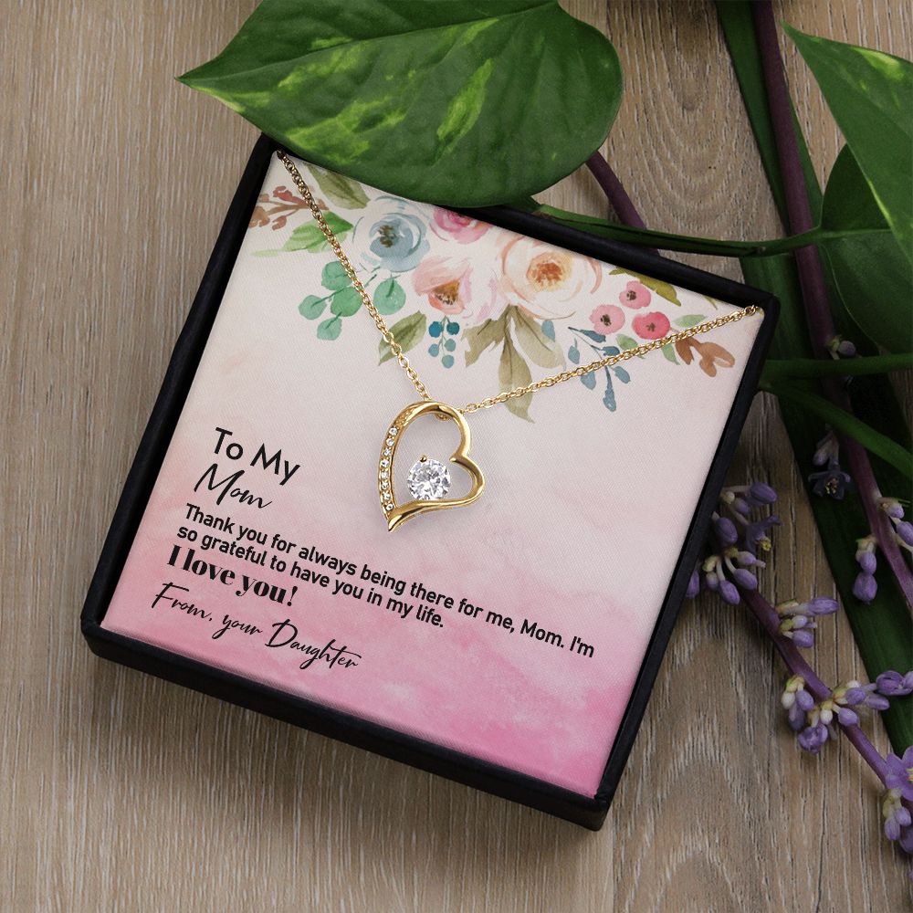 So Grateful For Mom - Forever Love Necklace