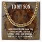 Cuban Link Necklace For Son