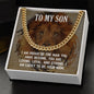 Cuban Link Necklace For Son