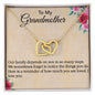 Interlocking Heart Necklace For Grandmother