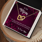Interlocking Hearts Necklace For Mom