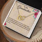 Interlocking Heart Necklace For Grandmother