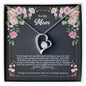 Forever Necklace To Mom Message Card